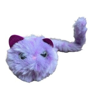 Pomsies Kitty Persian Exotic Cat Wearable Plush Stuffed Animal Purple 13”‎